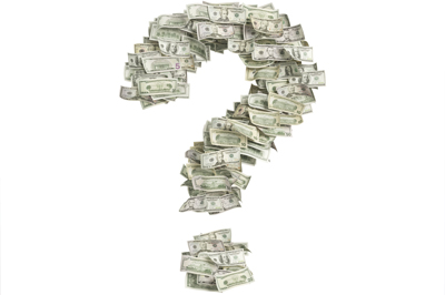 how-much-is-my-case-worth question mark fashioned in money symbolizing the unknown value of a Dallas personal injury case